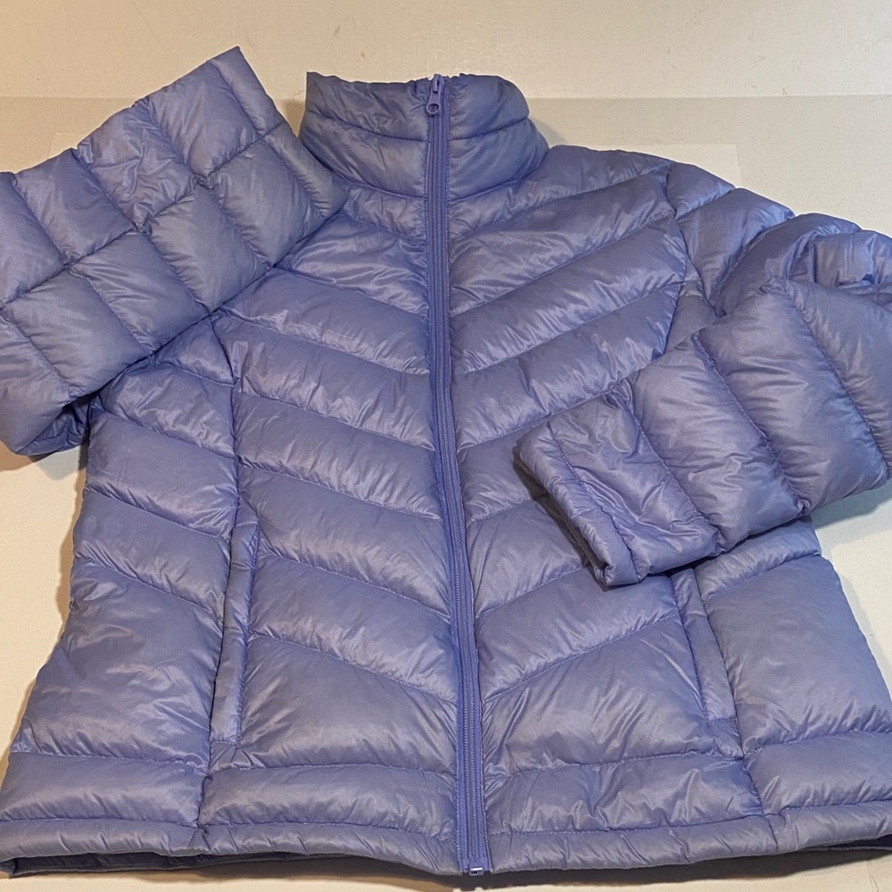 Vintage Sears Down Filled Purple Puffer Jacket NWOT